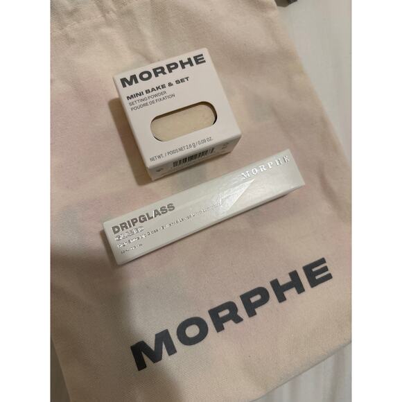 Morphe Dripglass glazed high shine gloss & Mini Bake & Set - Picture 1 of 4